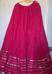 Vibrant Pink Skirt with Sequins
