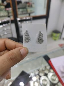 Silver Earrings Wth Hallmark