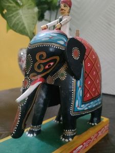 Hand Crafted Wooden Elephant
