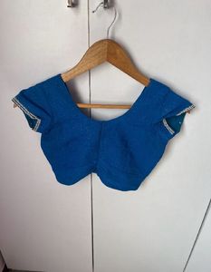 New Blue Ethnic Blouse
