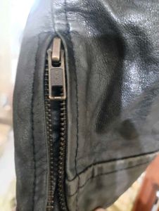 Men's Black 100% Leather Jacket