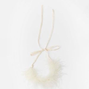 Zara Limited Edition Gala Faux Fur Beads Necklace