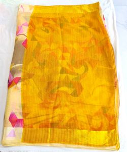 Colorful Abstract Print Saree
