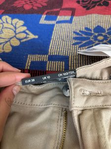 H&amp;M High Waist Trouser/Jeans - (khaki)