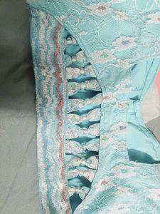 Blue Lace Lehenga Choli Set