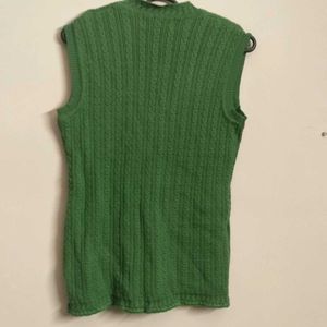 Chic Green Cable Knit cardigan