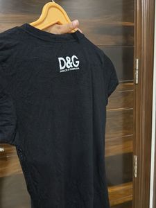 D&amp;G Dolce &amp; Gabbana Black Graphic T-Shirt