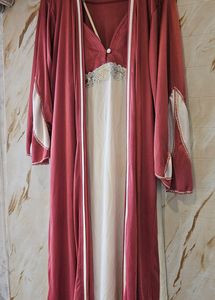 Pink And White Night Suit