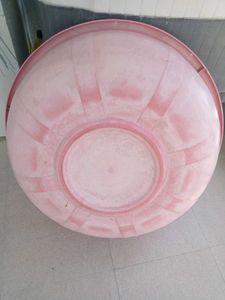 Vintage Pink Plastic Basin larg size tube