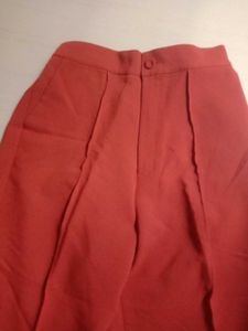 Orange Wide-Leg Palazzo Pants