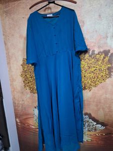 Elegant Teal Ethnic Gown