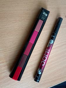 Combo Of Lipstick ,Eye Liner And Kajal(Us