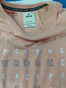 Men's Peach T-Shirt with Unique Graphic