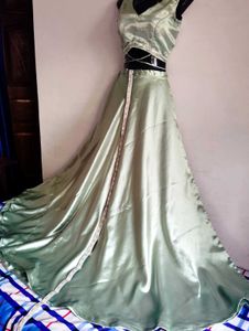 Elegant Pastel Green Lehenga Set