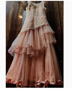 Elegant Pink Tulle Gown