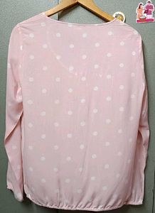 Light Pink Polka Dot Top