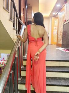 Elegant Coral Gown