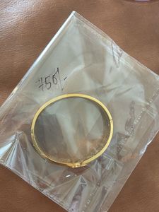 Gold Bangle with Crystal Embellishments