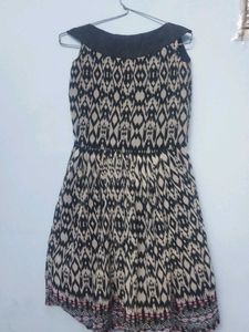 Stylish Geometric Print Dress
