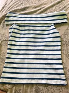 Striped Off-Shoulder Top