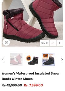 U.S branded New Cozy Quilted waterproof Boots