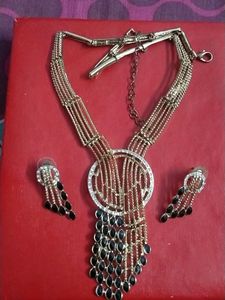 Golden Necklace+ Black Work
