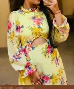 Beautiful Floral Print Gown