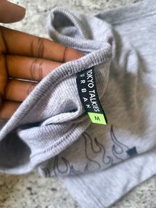 Grey "Angel" Flame Graphic Tank Top