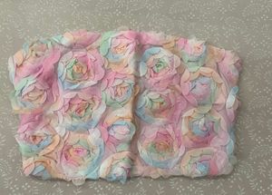 Pastel Rose Applique Blouse