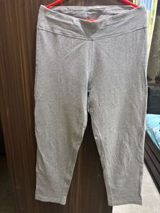 Comfortable Grey Cropped Pants