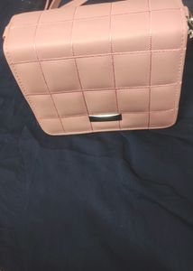 Cross Body Sling Bag For Girls. Nude Pink Shade