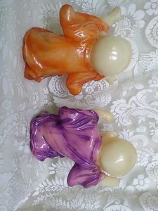 Set of 2 Monk Figurines