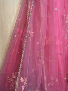 Sea Green And Peach Designer Lehanga