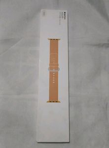 Apple Watch Woven Nylon Band (38mm/40mm, Gold/Red)