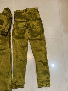 Olive Green Kurta Pant Set
