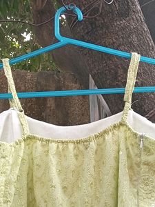 Embroidery Green Top