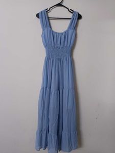 classic blue dress