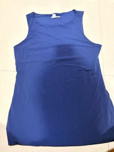 Blue Sleeveless Tank Top
