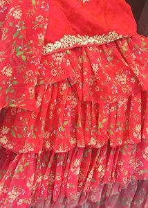 Saree Lehnga With Blouse, Belt For Women