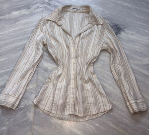 Classic Striped Button-Up Shirt