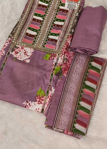 unstitched cotton suit
