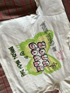 Zara Graphic Butterfly T-Shirt