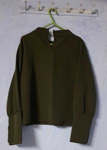 Korean Olive Green  Top