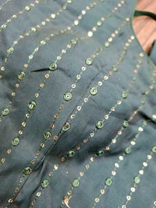 Sleeveless Green Blouse