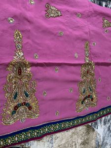 wedding/party wear saree with blouse