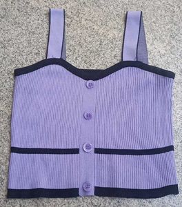 Cute Lavender Crop Top