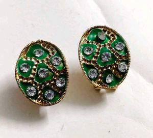 Vintage Green Earrings