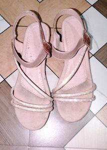 Sparkly Strap Wedge Sandals
