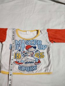 kid's Cute Cartoon Baseball T-Shirt
