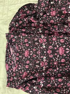 Floral Print Fabric Wrap Skirt